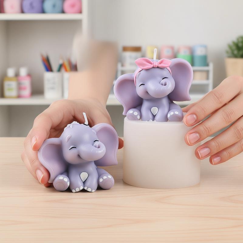 Soap Making Party - Molde de Silicone 3D de Elefante