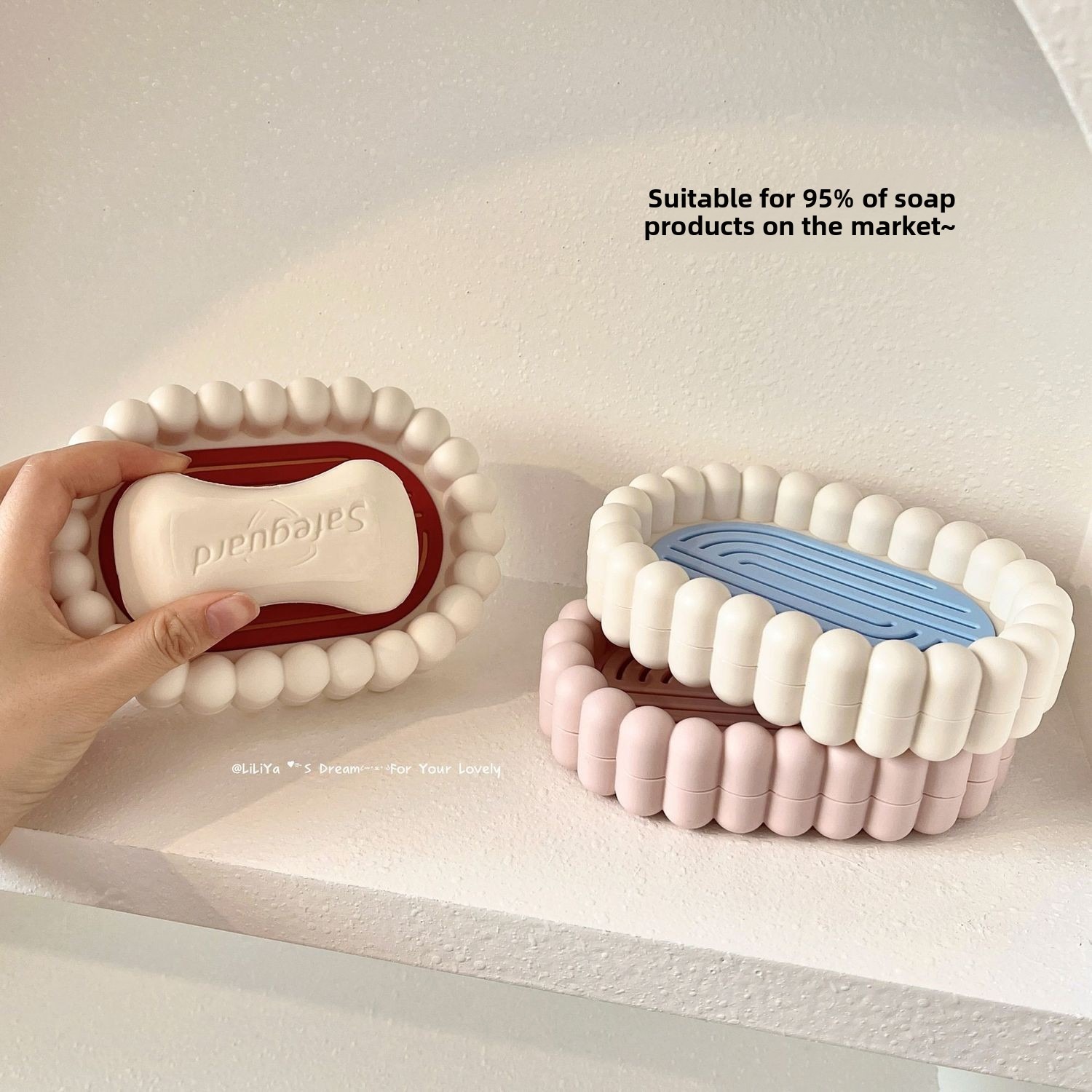 Soap Dish Draining - Caixa de sabonete para banheiro, saboneteira