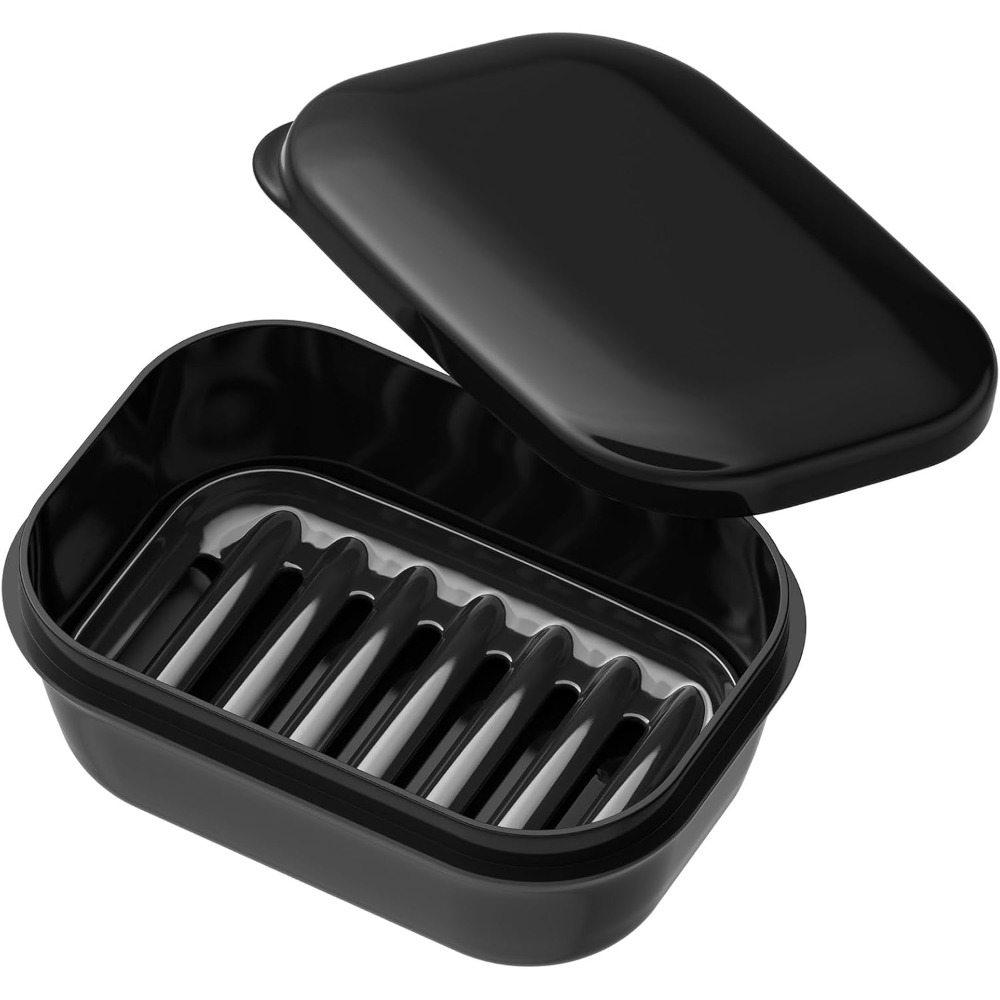 Soap Dish Draining - Saboneteira Hermética com Tampa e Camada