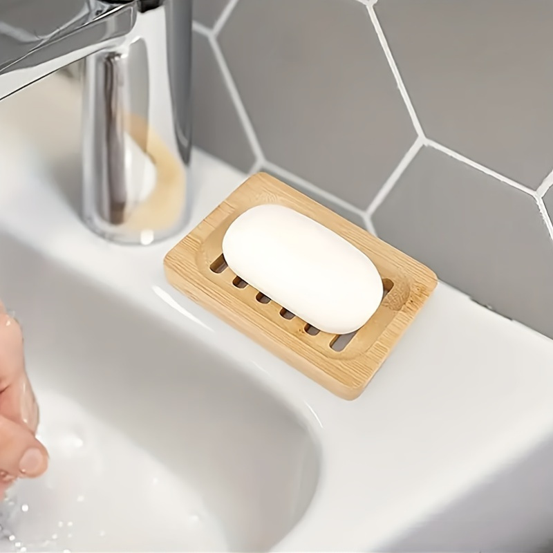 Bandeja de caixa de bambu de m - Soap Dish Draining avaliação e preço
