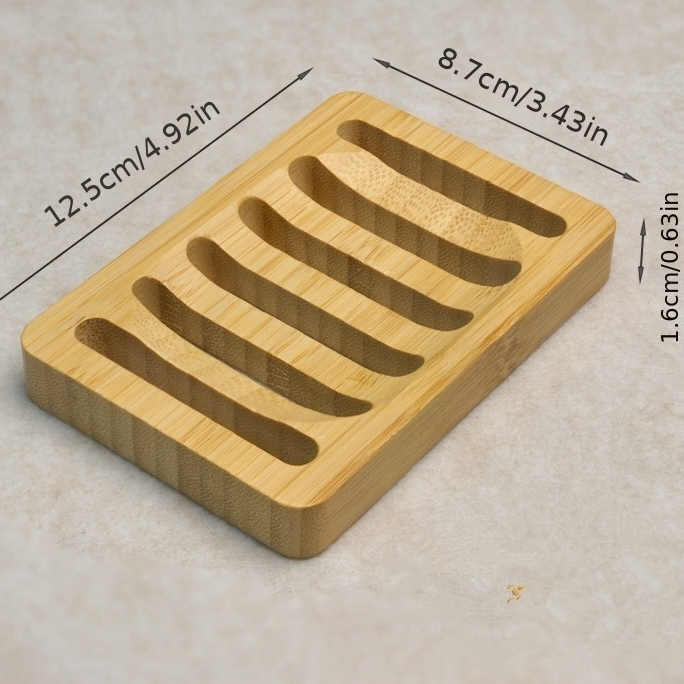 Bandeja de caixa de bambu de m - Soap Dish Draining avaliação e preço