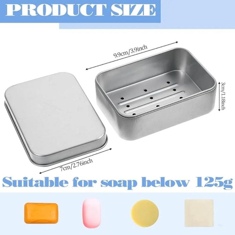 1PC Saboneteira Portátil de Al - Soap Dish Draining avaliação e preço