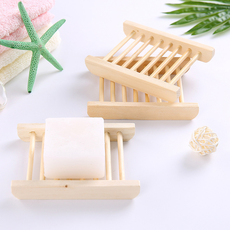Pratos de sabão de madeira ban - Soap Dish Draining avaliação e preço