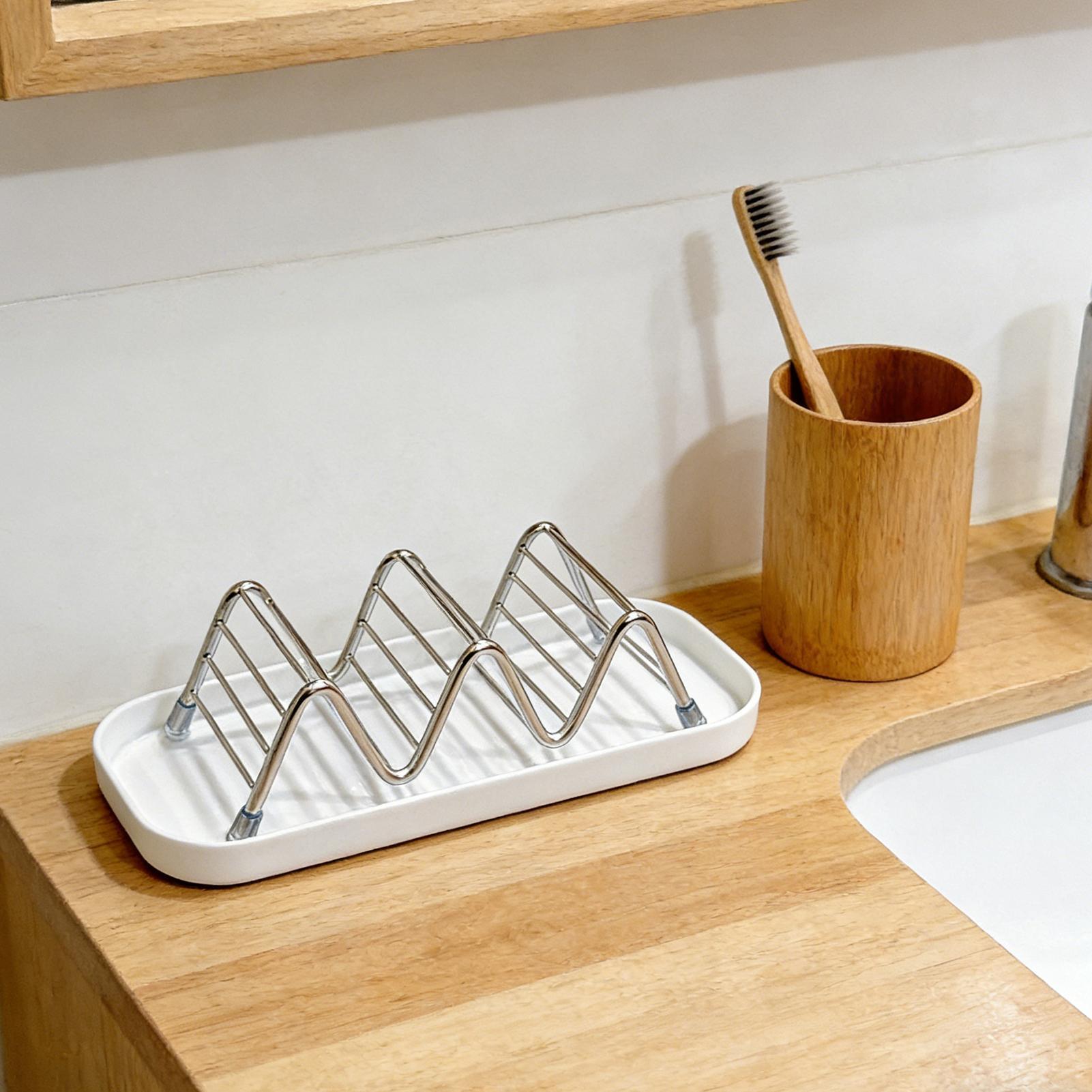 Suporte de saboneteira em aço  - Soap Dish Draining avaliação e preço