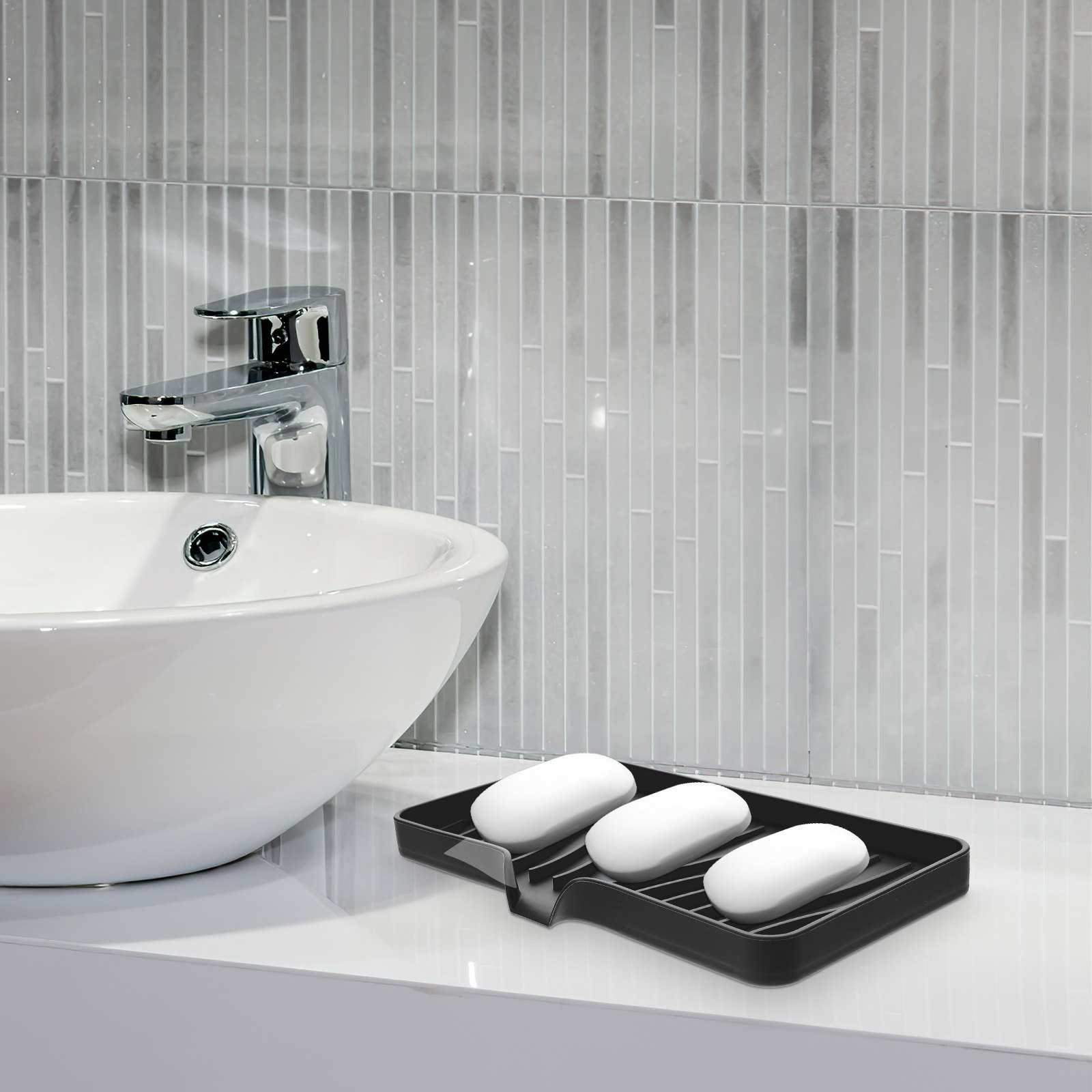 Kit 3 Peças: Saboneteira de Si - Soap Dish Draining avaliação e preço